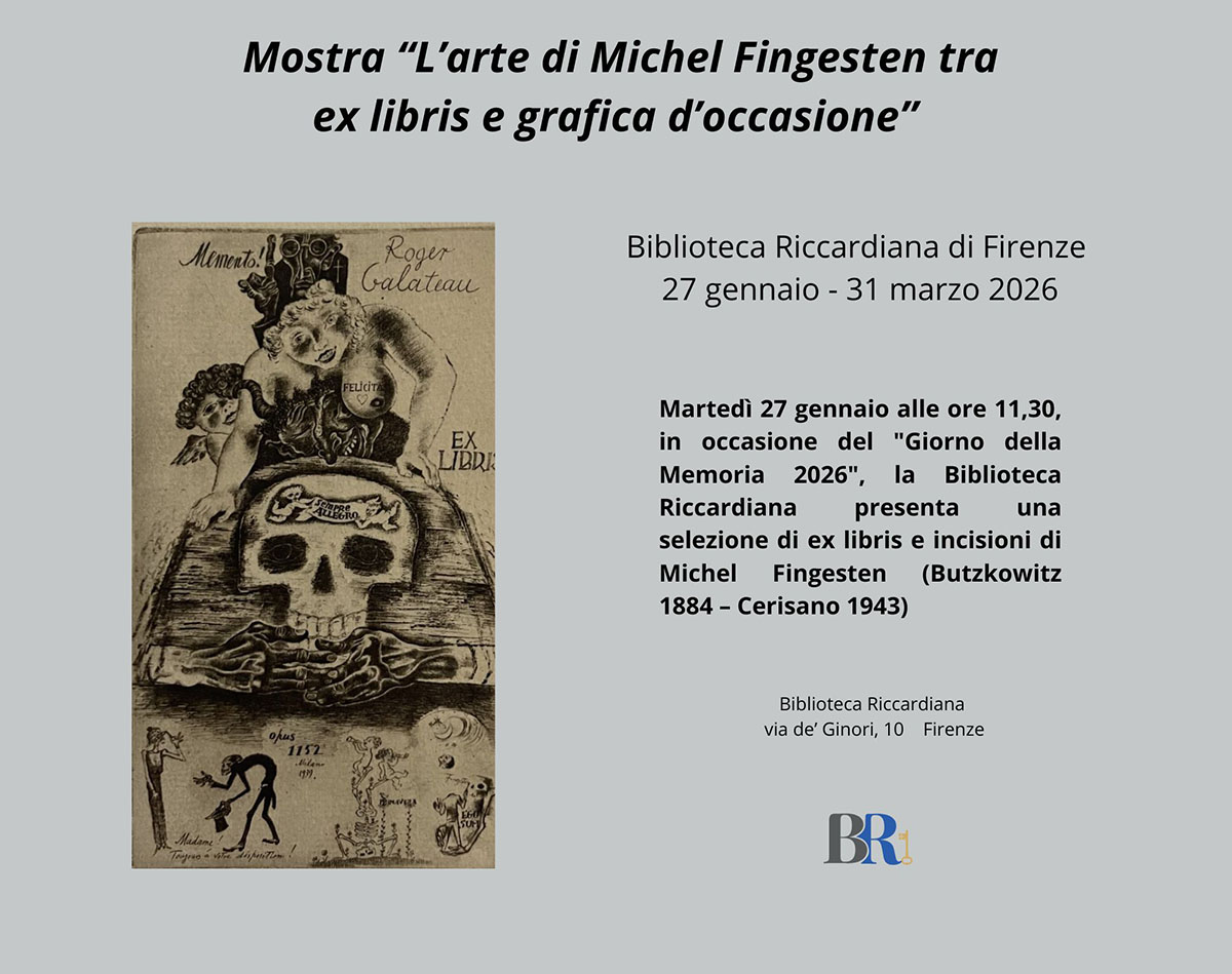 Mostra “L’arte di Michel Fingesten tra ex libris e grafica d’occasione”